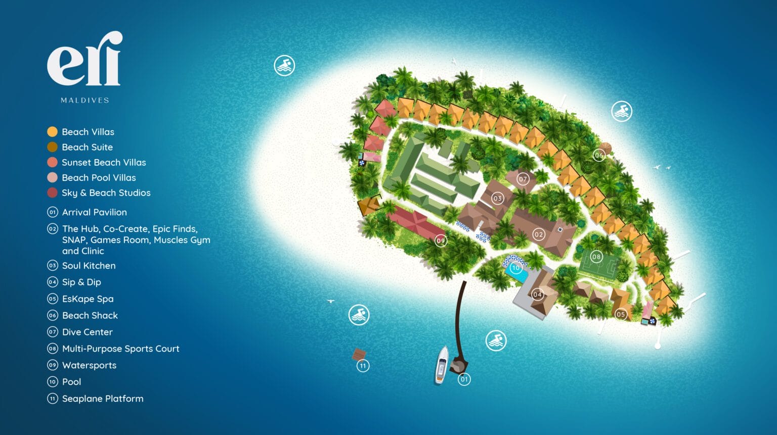 Eri Maldives · Resort-Map