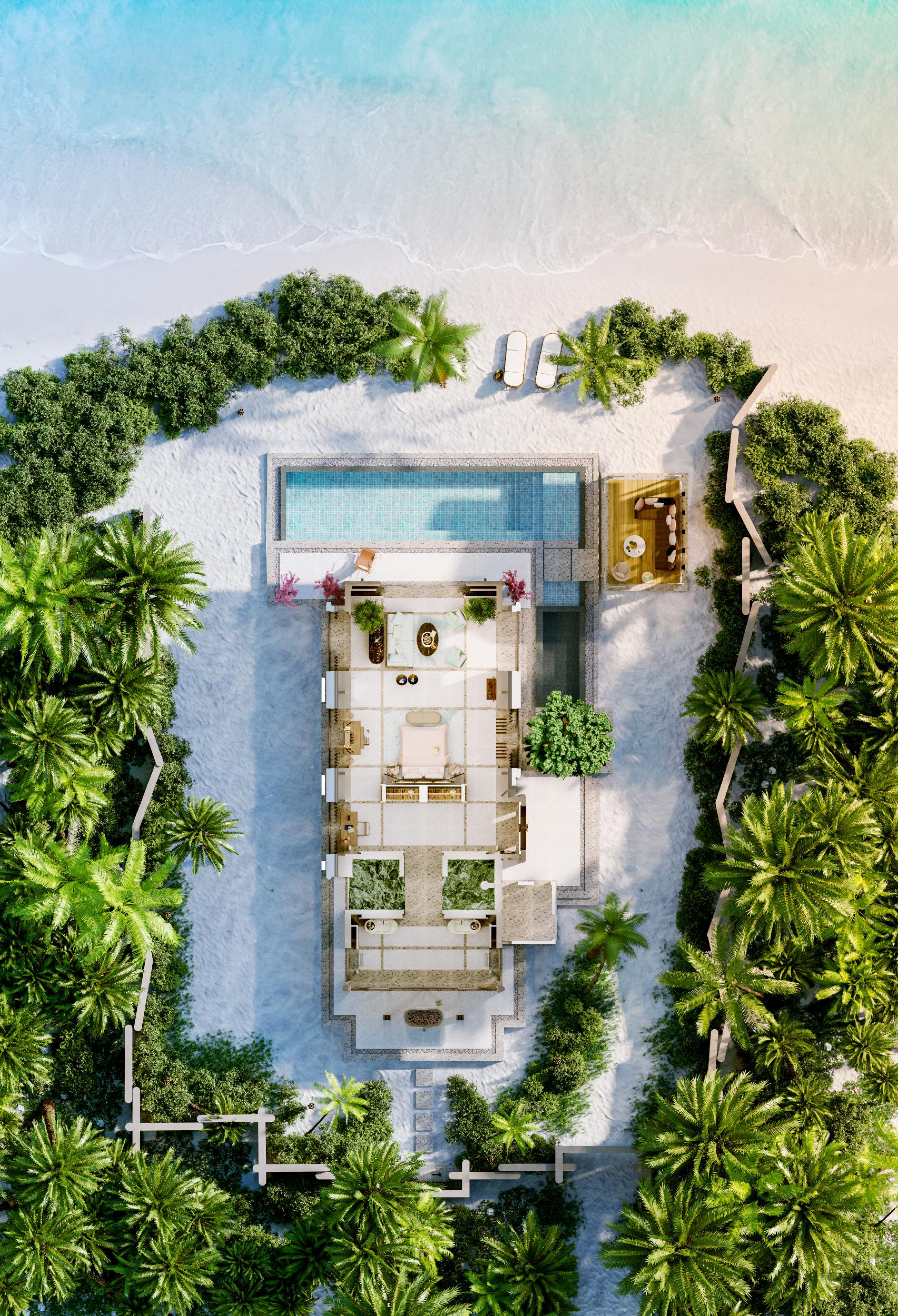 JOALI Maldives · Beach Villa With Pool – Grundriss