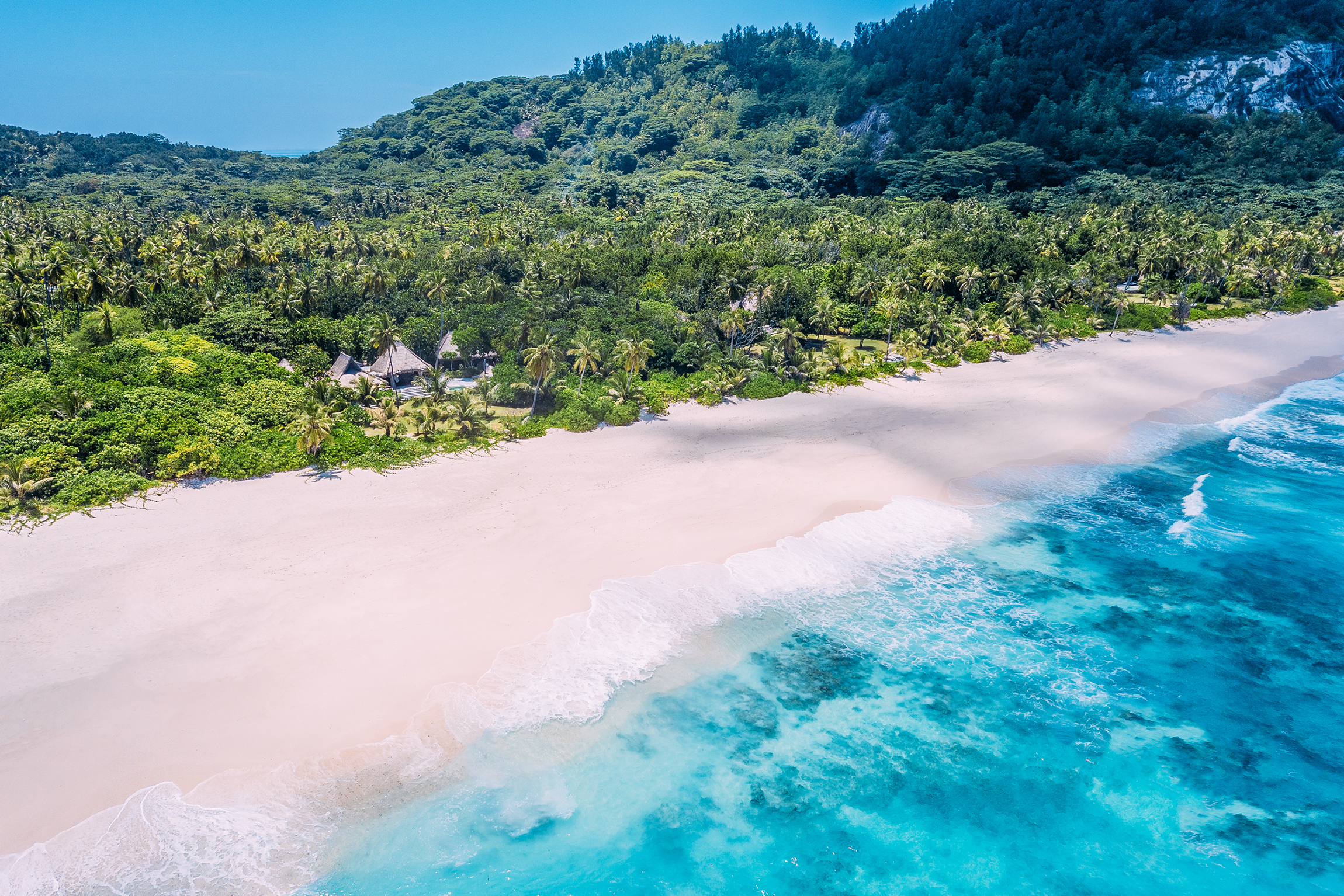 North Island · Villen und East Beach aus der Luft