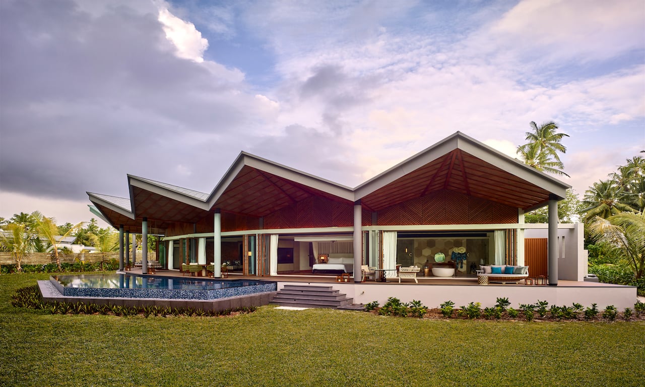Waldorf Astoria Seychelles Platte Island · Three Bedroom Kingfish Pool Villa