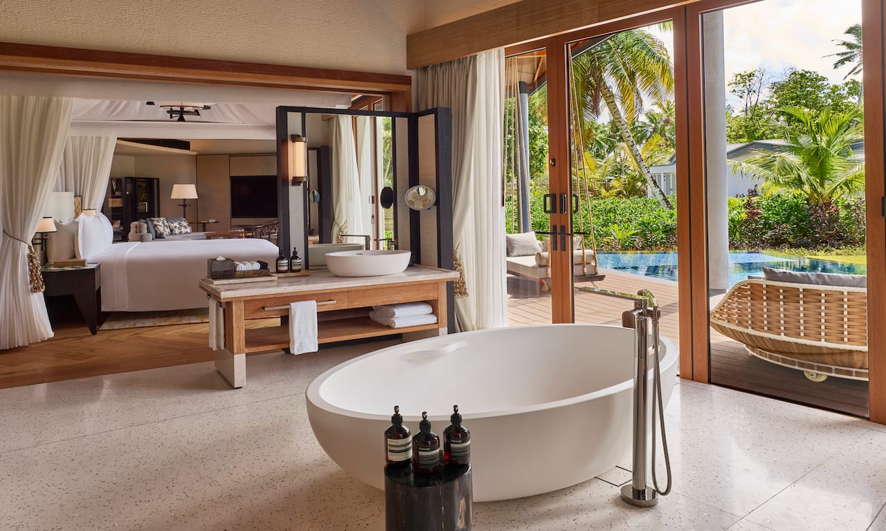 Waldorf Astoria Seychelles Platte Island · Two Bedroom Blacktip Pool Villa