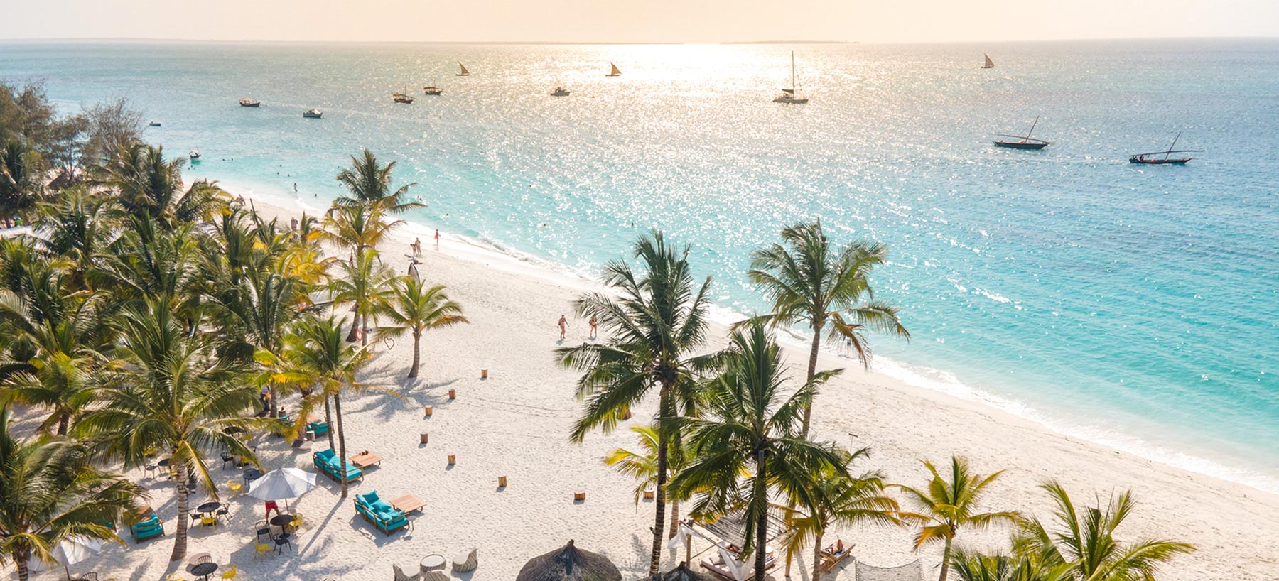 Zuri Zanzibar · Kendwa Beach · helle Strandübersicht aus der Luft