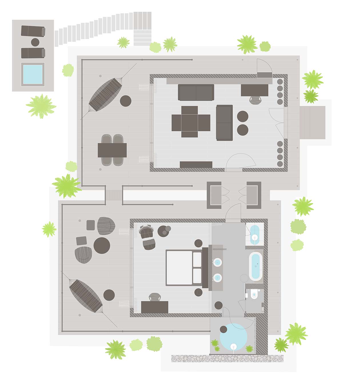 Zuri Zanzibar · Grundriss · Jacuzzi Suite