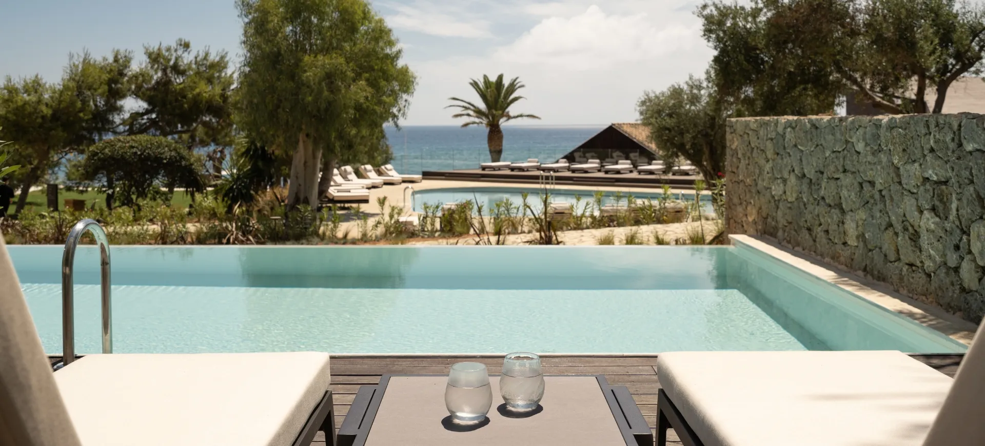 Domes of Corfu · Sapphire Sublime Suite with swim up pool