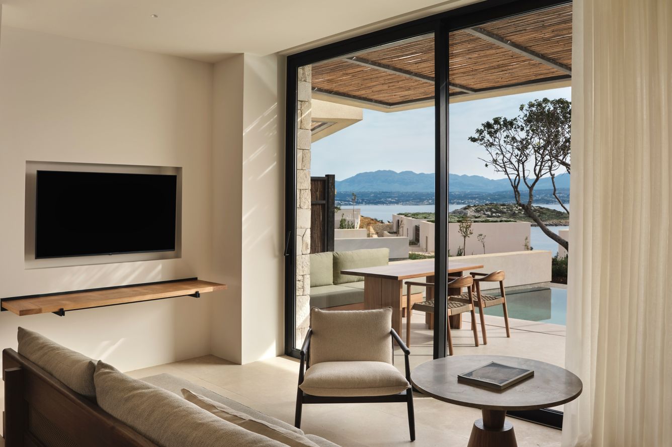 JW Marriott Crete Resort & Spa · Open-Plan Junior Suite, 1 King, Sofa bed, Sea view, Private pool