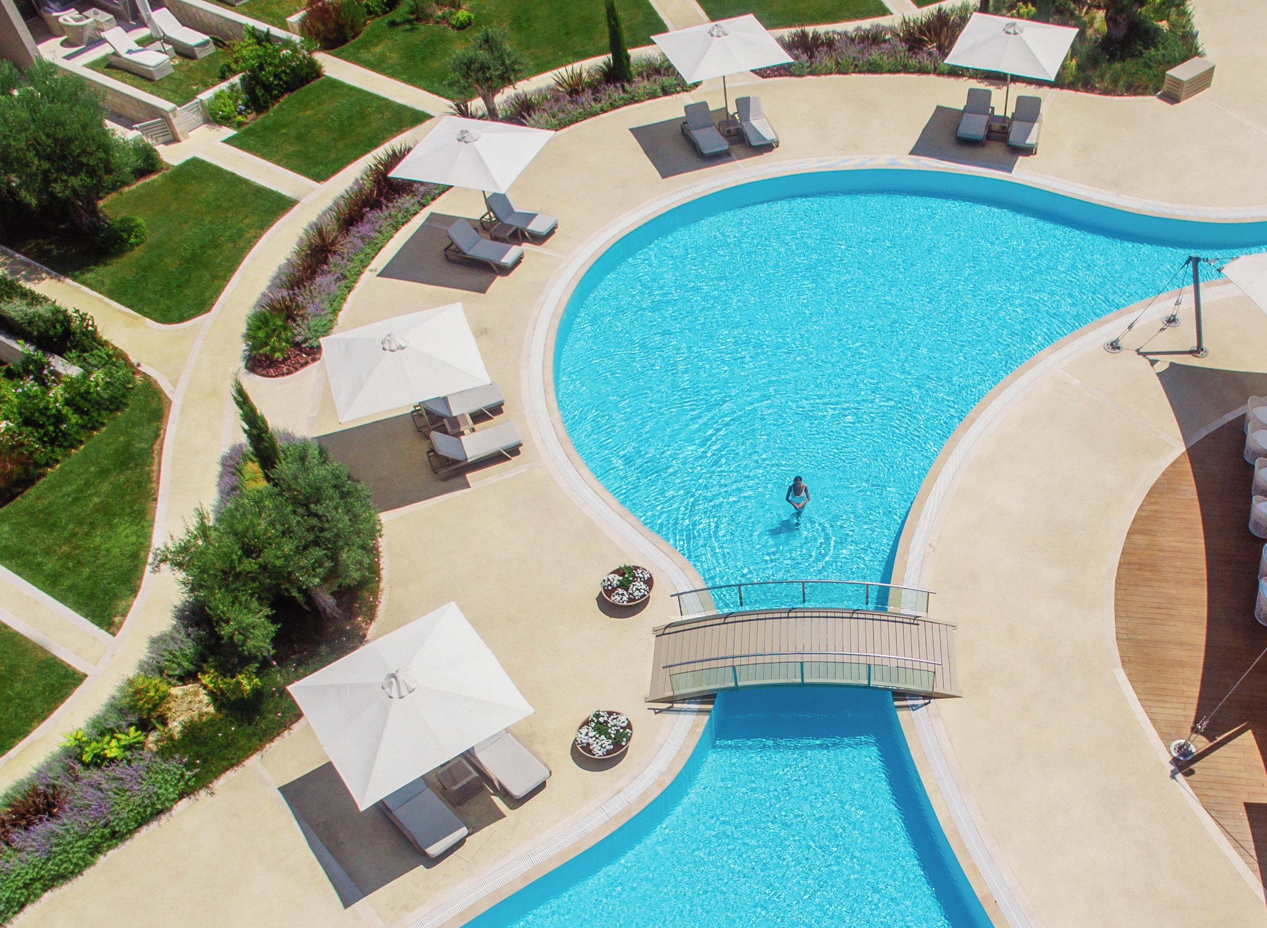Sani Dunes · Pool-Luftaufnahme