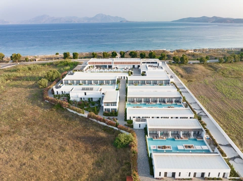 Sentido Pearl Beach Kos · Originalansicht der Poolanlage nahe dem Strand