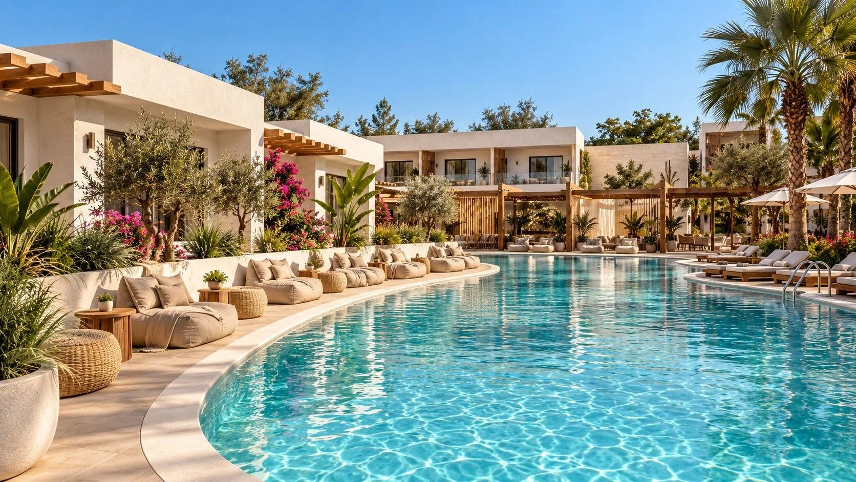 Otium Rhodes · Poolterrassen · Modellbild