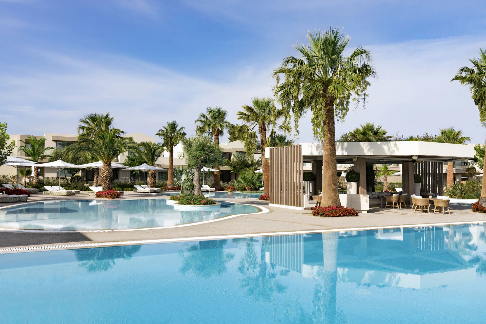 Porto Sani · View of Pools des Porto Sani
