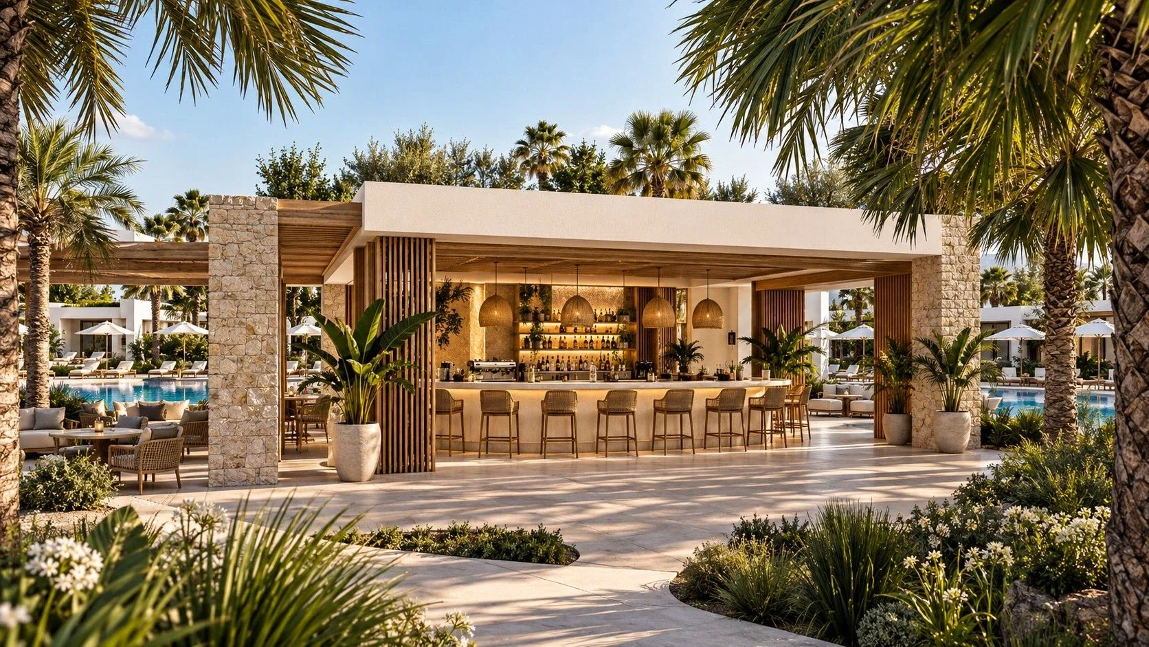 Otium Rhodes · Pool Bar · Modellbild