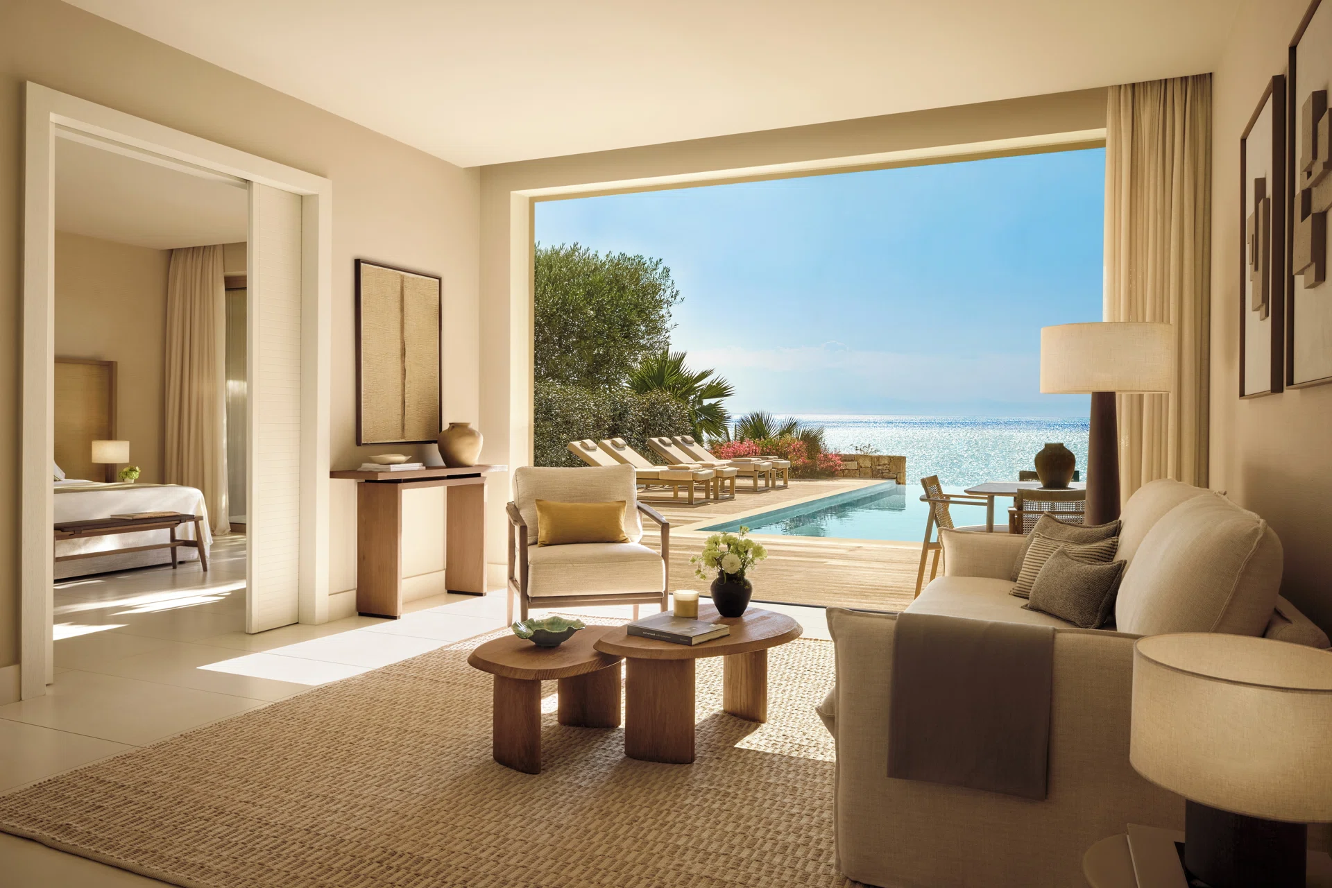 Sani Club · Two Bedroom Bungalow Suite Private Pool Beach Front