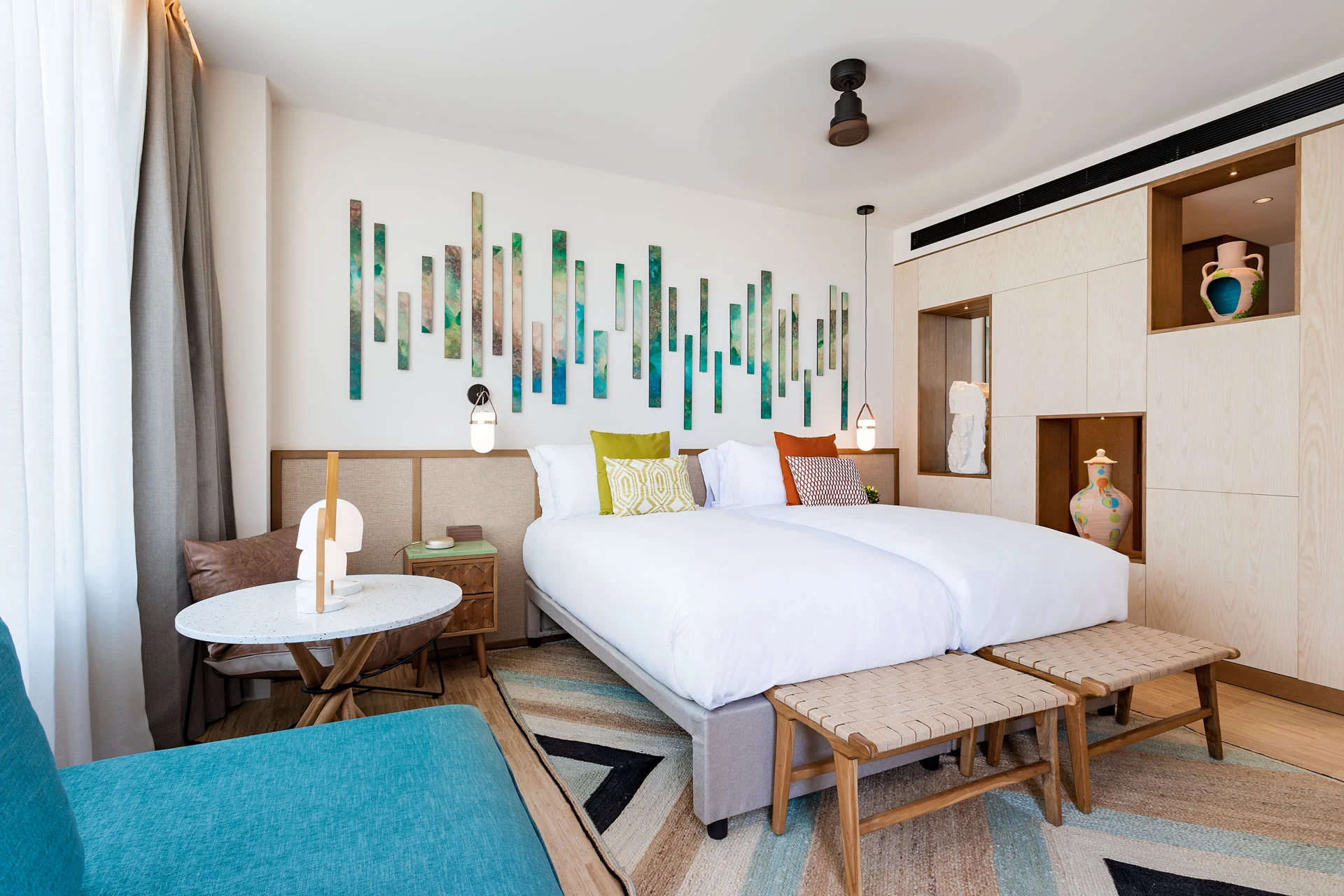 Kimpton Aysla Mallorca · 2 Einzelbetten mit Balkon