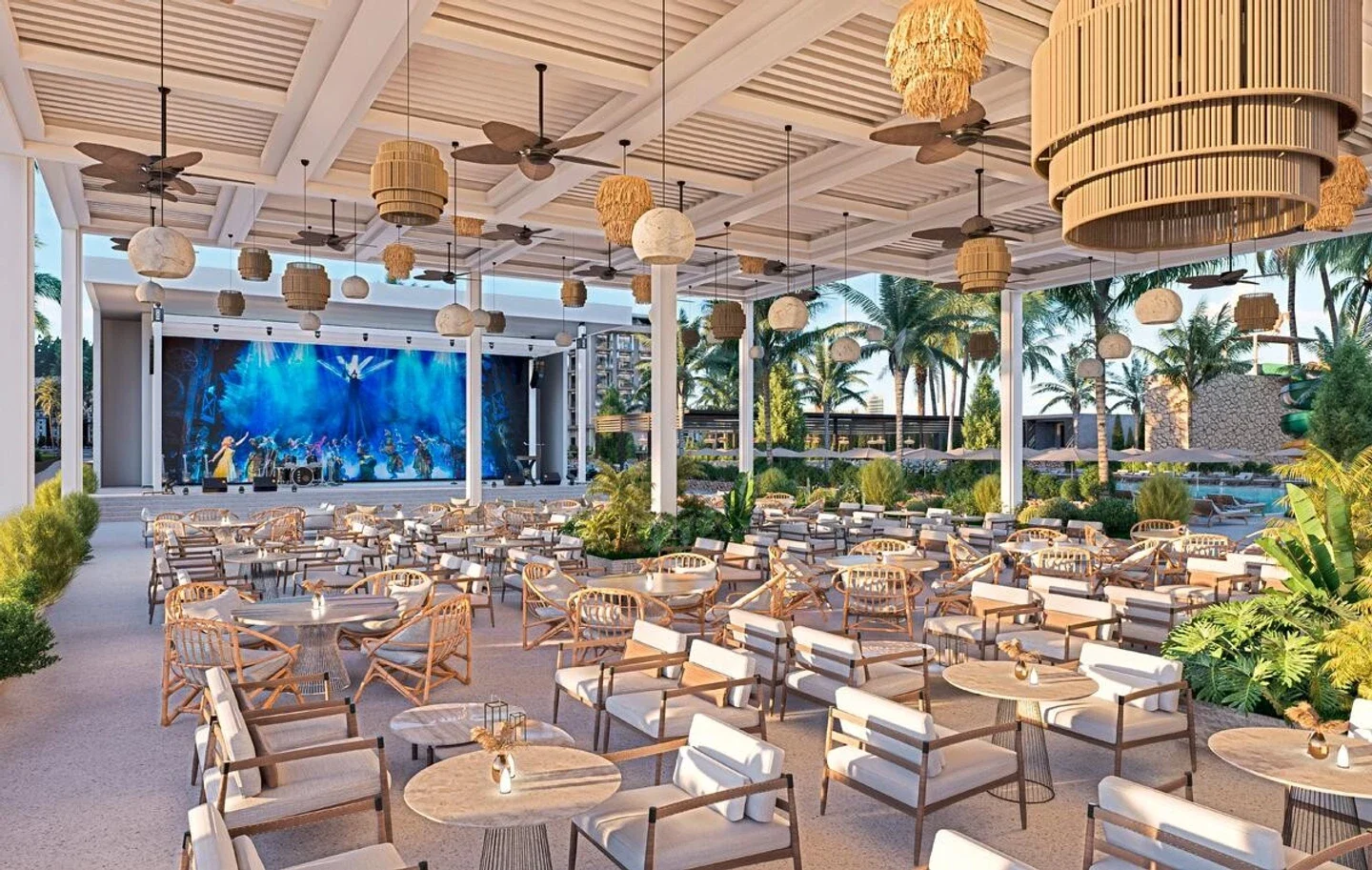 Sentido Palmeras Lumare · Buffetrestaurant · Modellbild des geplanten Hotels