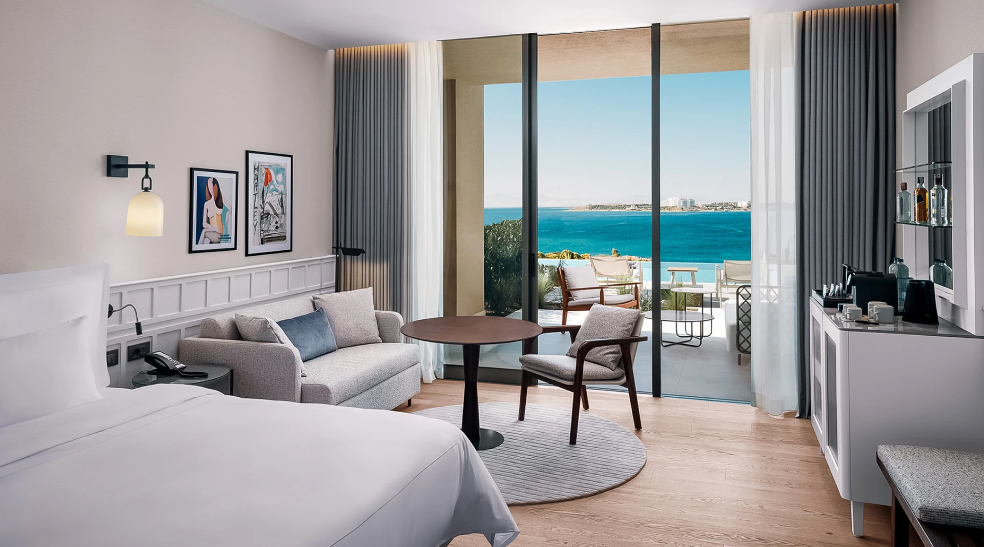 Akra Didim · Familiensuite mit Zugang zum Pool und Meerblick