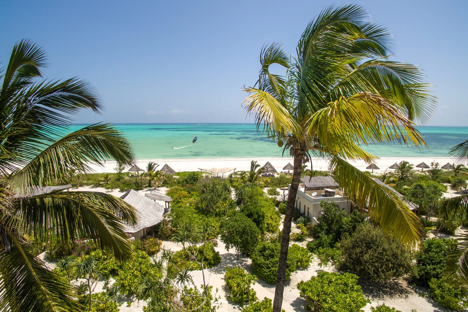Zanzibar White Sand Luxury Villas & Spa · Paje Beach und die türkisfarbene Lagune