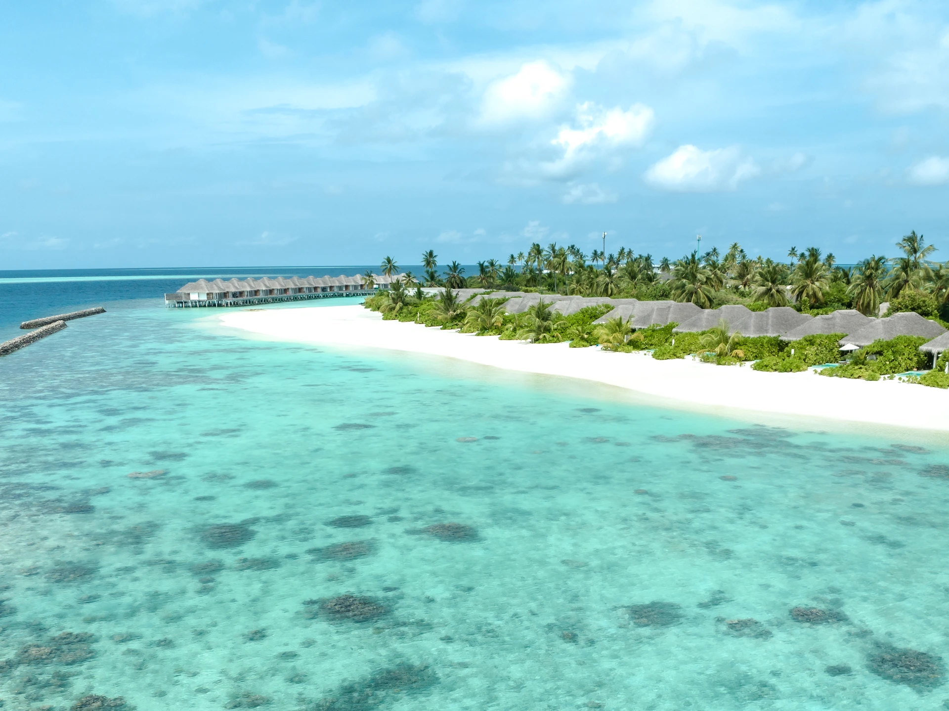 Sun Siyam Iru Veli · Strand und Lagune auf Aluvifushi