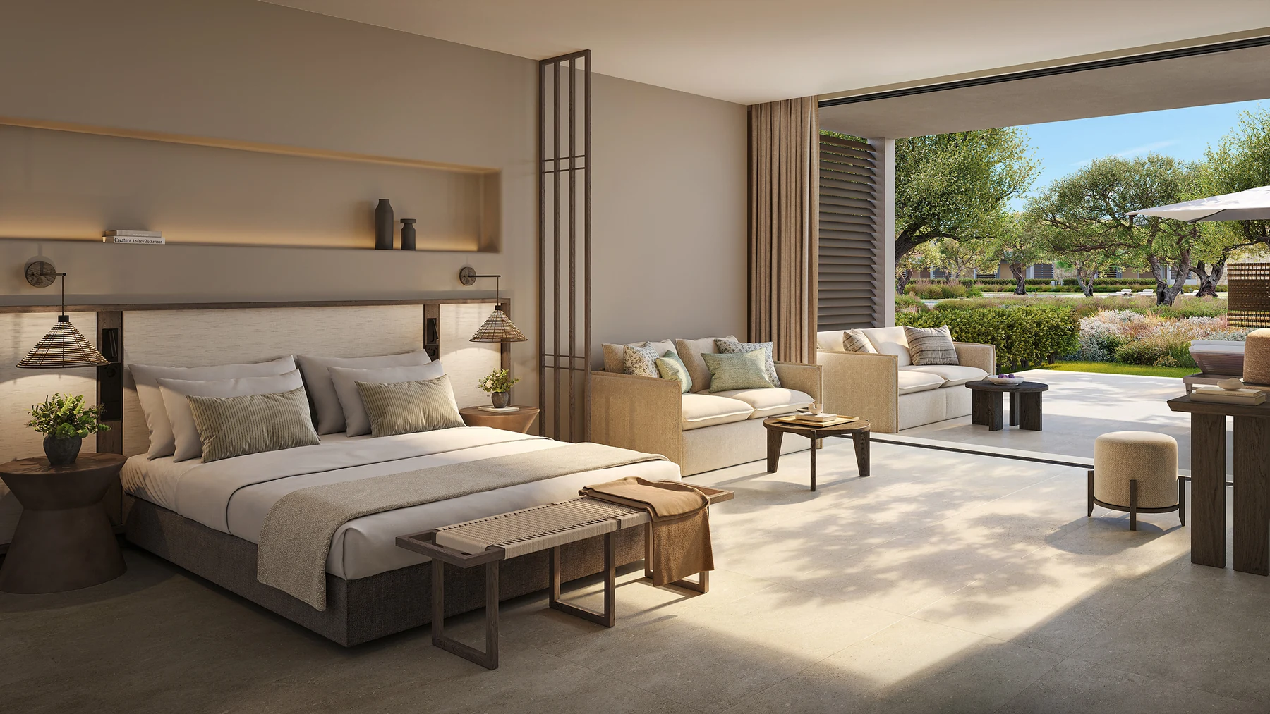Deluxe Junior Suite Private Garden im Ikos Kissamos – Visualisierung