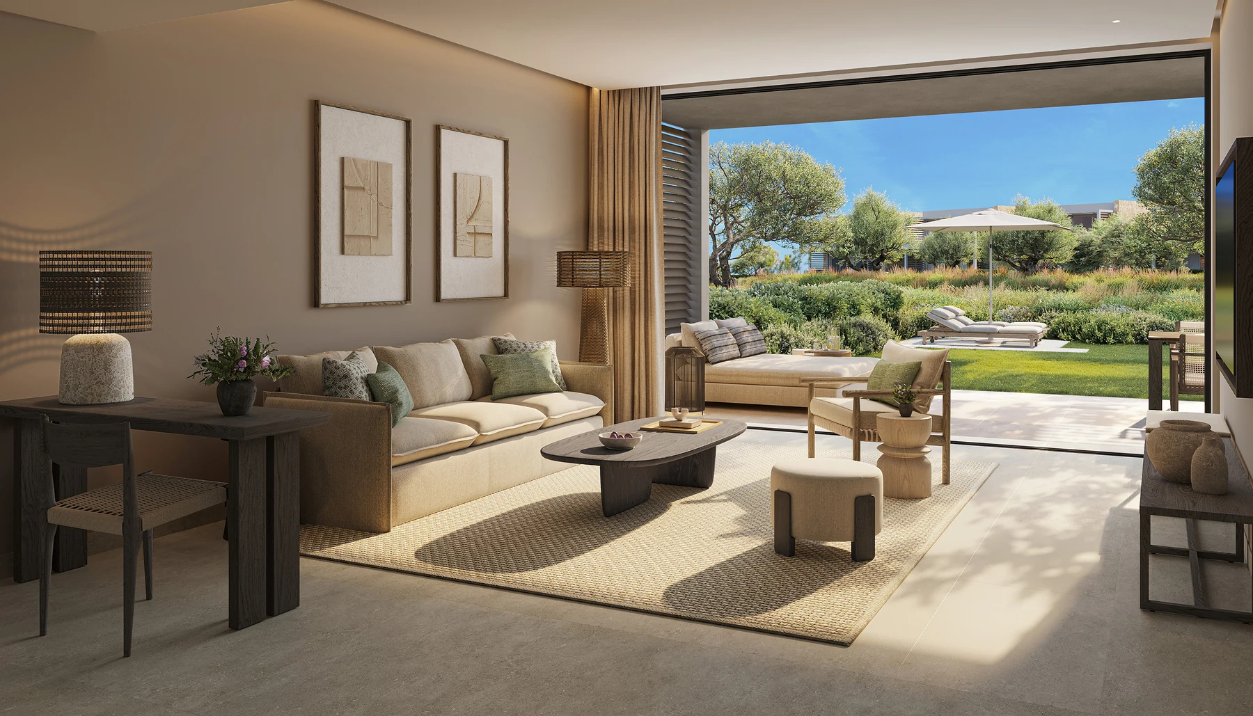 Deluxe One Bedroom Suite Private Garden im Ikos Kissamos – Visualisierung