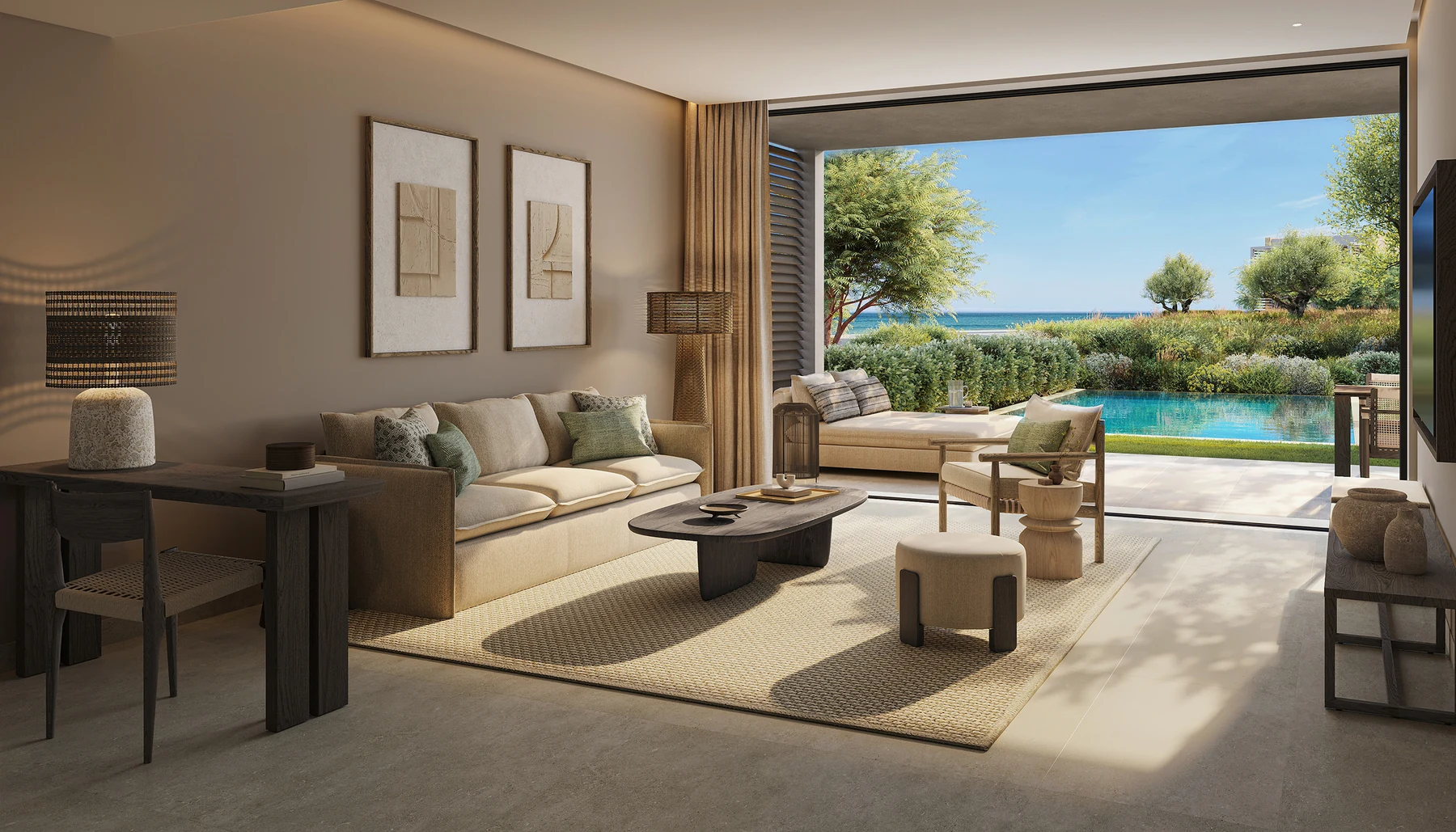 Deluxe One Bedroom Suite Private Pool im Ikos Kissamos – Visualisierung