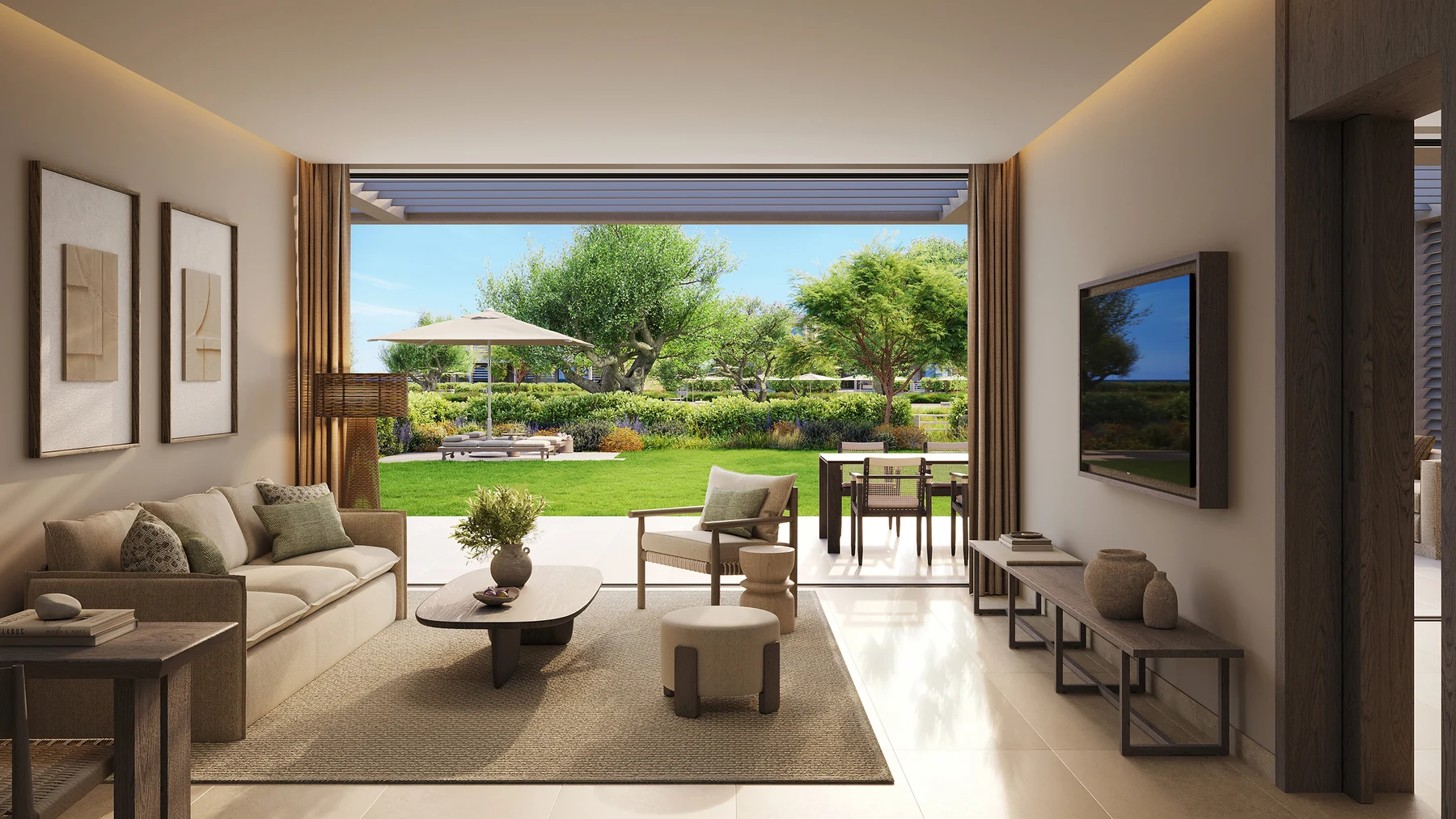 Deluxe Two Bedroom Suite Private Garden im Ikos Kissamos – Visualisierung