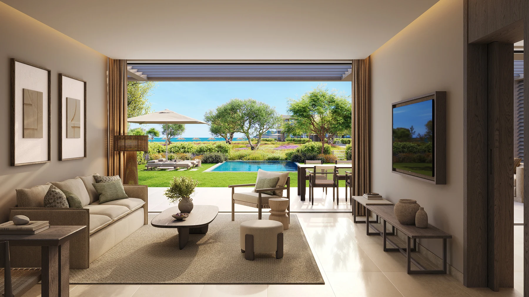 Deluxe Two Bedroom Suite Private Pool im Ikos Kissamos – Visualisierung