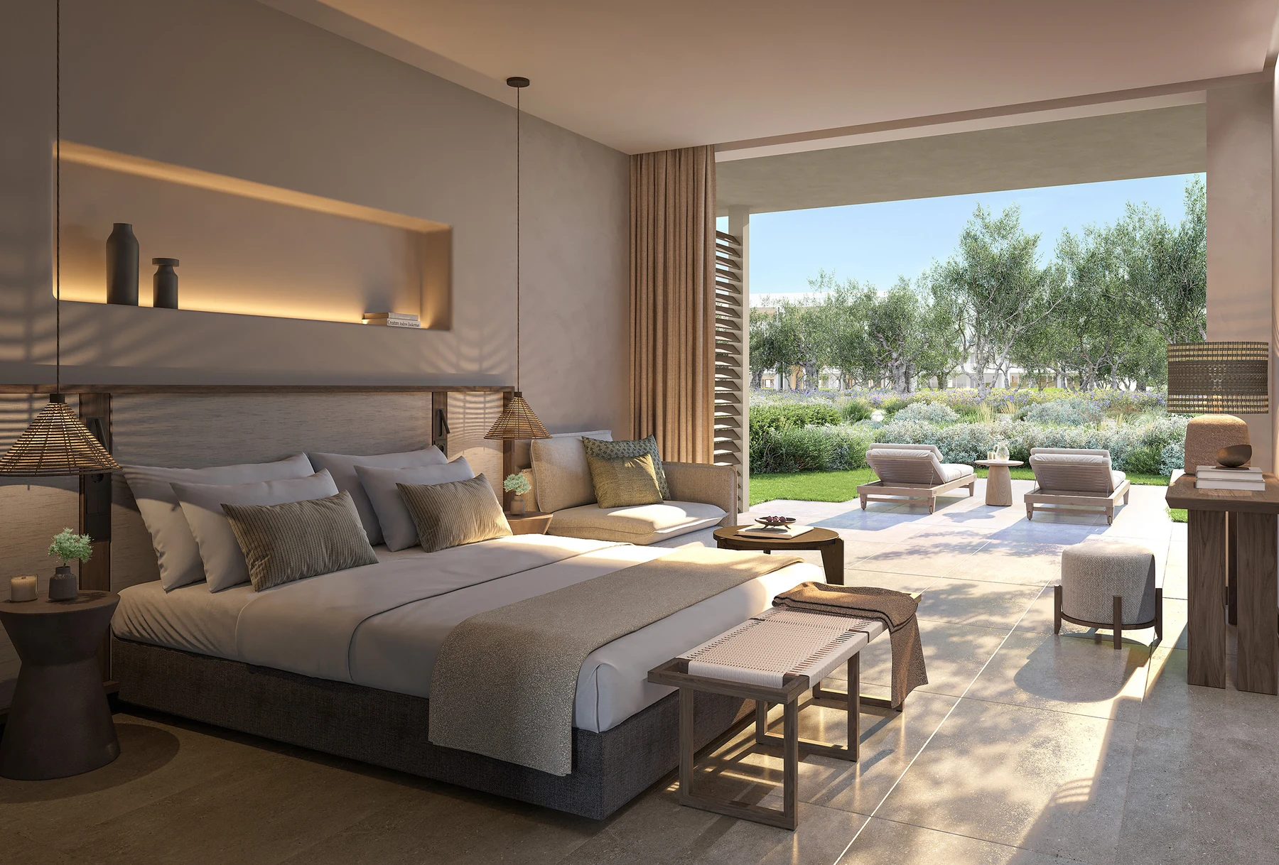 Family Room Private Garden im Ikos Kissamos – Visualisierung