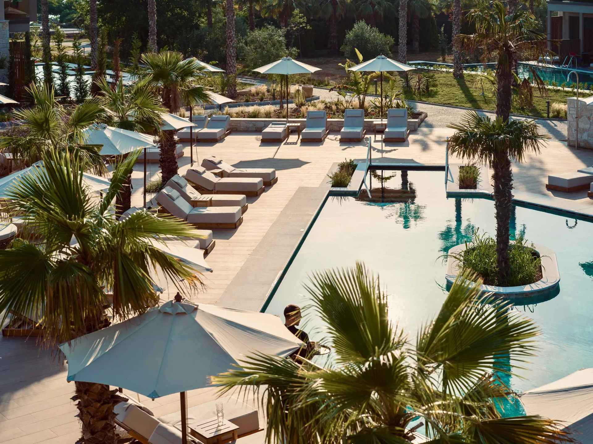 Portes Theros · Poolterrasse