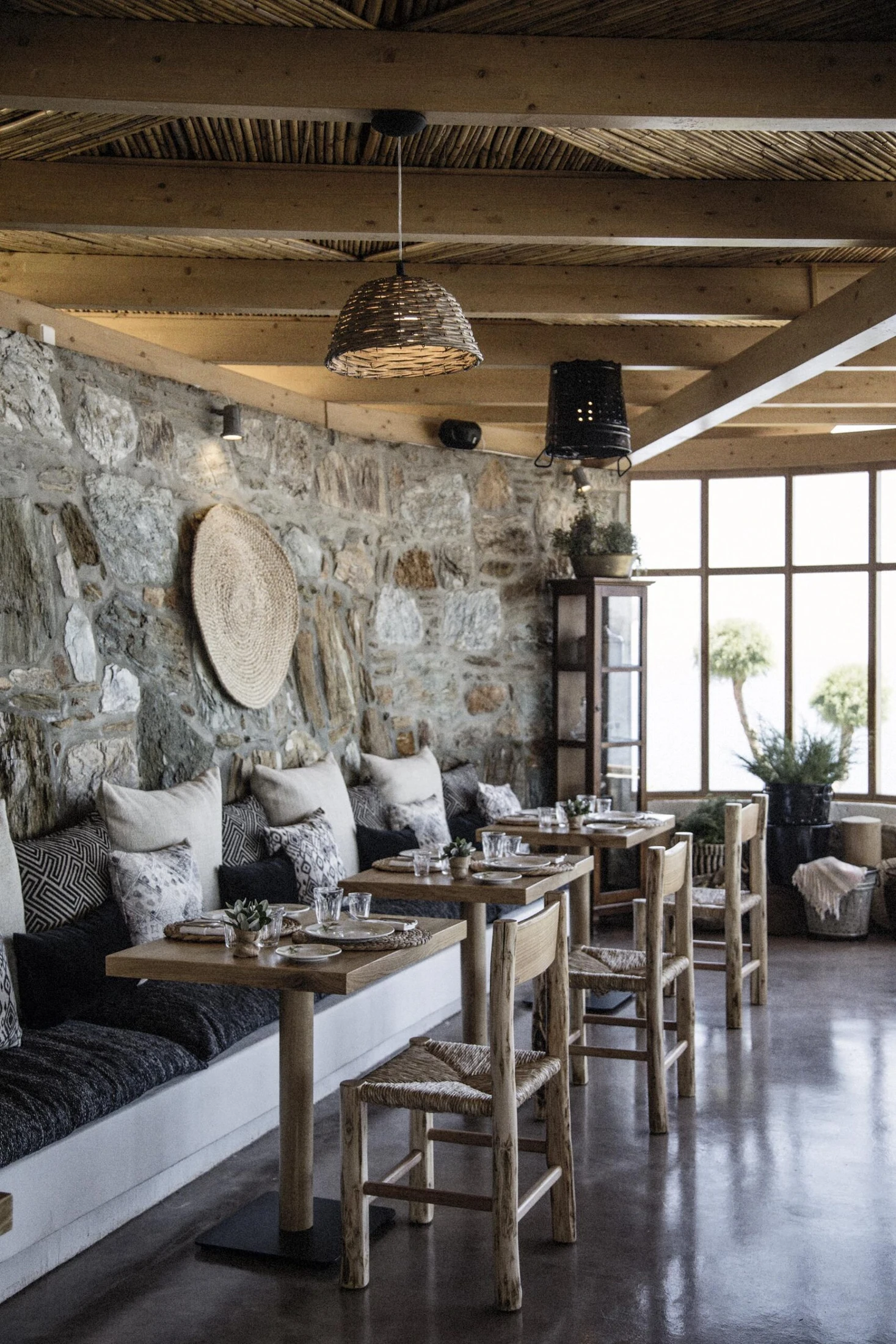 Minoan Cretan Taverna im Seaside auf Kreta